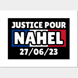 Justice Pour Nahel - France Flag .dns Posters and Art